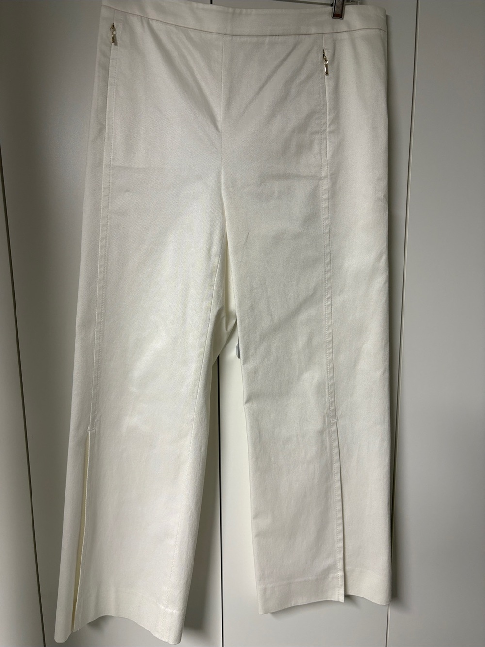 Per Se Crisp White Dress Denim Pants